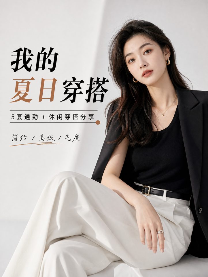 抖音揭秘穿搭视频-夏日时尚穿搭视频教程